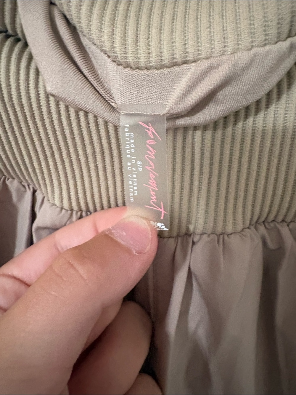 FP Movement by Free People Ribbed Waist Athletic Shorts in Dusty Mauve Worn Twic - Picture 3 of 3